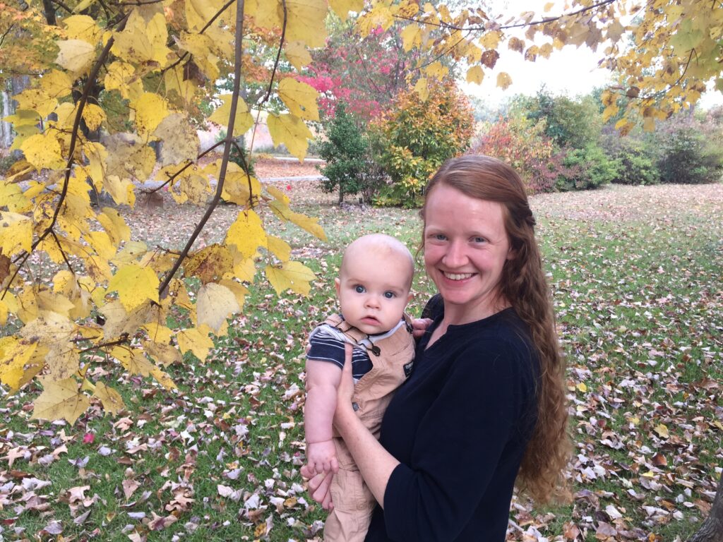 Fall Day under the trees at Maple Leaf Farmhouse